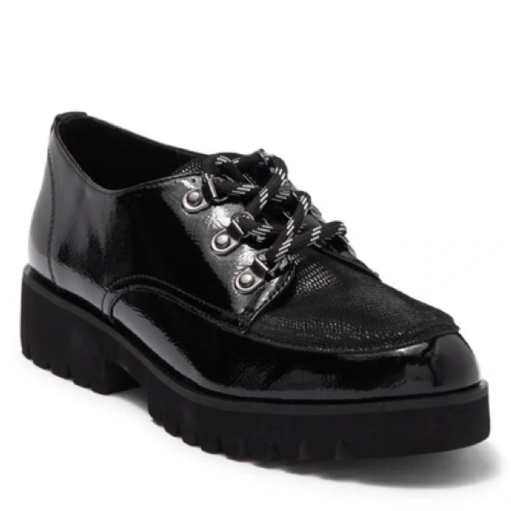 Donald J. Pliner Elm Snake Embossed Platform Derby Oxford